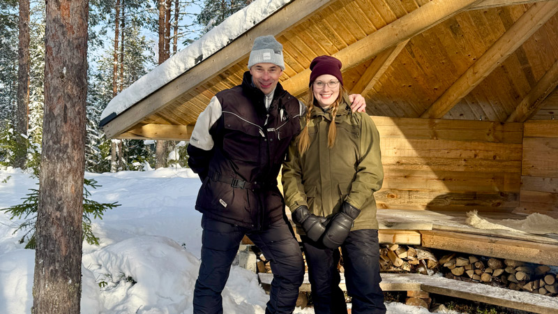 Kuvassa ovat LockCornerin Risto Haikonen ja hänen kanssaan yhtiökumppani ja tytär Anna-Leena Haikonen.