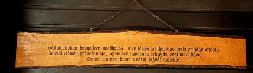 Saunan kyltti